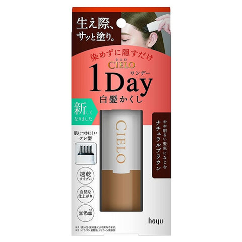 CIELO 1-Day Cover Gray Comb Hair Color #Natural Brown