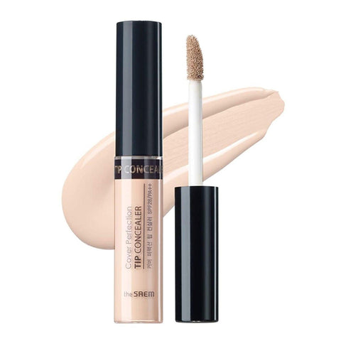 COVER PERFECTION TIP CONCEALER SPF28 PA++ #01 CLEAR BEIGE - THE SAEM - The Cosmetic Store New Zealand