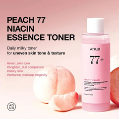 ANUA Peach 77 Niacin Essence Toner 250ml [Renew]- The Cosmetic Store New Zealand