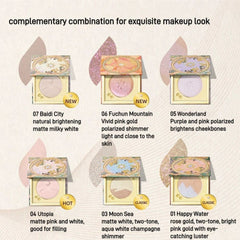 Classic Mountains And Seas Series Highlighter #03 Moonsea | Soft Moonlit Glow Highlighter 3g