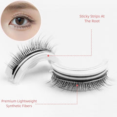 No Glue Self-Adhesive Eyelash Kit-W09 Natural Lengthening Style