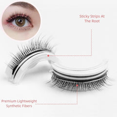 No Glue Self-Adhesive Eyelash Kit-W12 Sunflower Glam Style