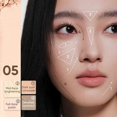 JUDYDOLL 2 IN 1 Highlighter Contour Palette 9gJudydoll 2 IN 1 Highlighter Contour Palette 05 Feather Glow showing matte pastel lavender blue and cool ash contour powder -The Cosmetic Store
