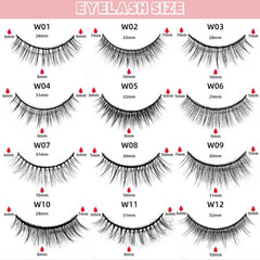No Glue Self-Adhesive Eyelash Kit-W09 Natural Lengthening Style