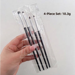 4-piece pony hair precision eyeshadow brush set for blending and detailed eye makeup application-THE COSMETIC STORE NZ