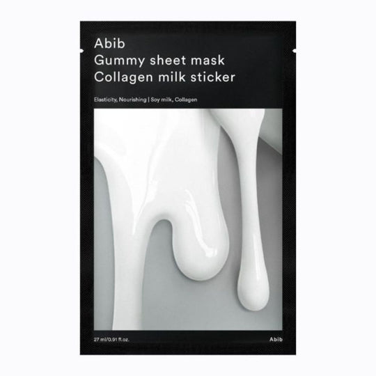 Gummy Sheet Mask Collagen Milk Sticker 1ea Mask