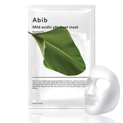 Abib Heartleaf Fit Sheet Mask – mild acidic pH calming care from THE COSMETIC STORE NZ