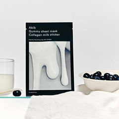 Gummy Sheet Mask Collagen Milk Sticker 1ea Mask