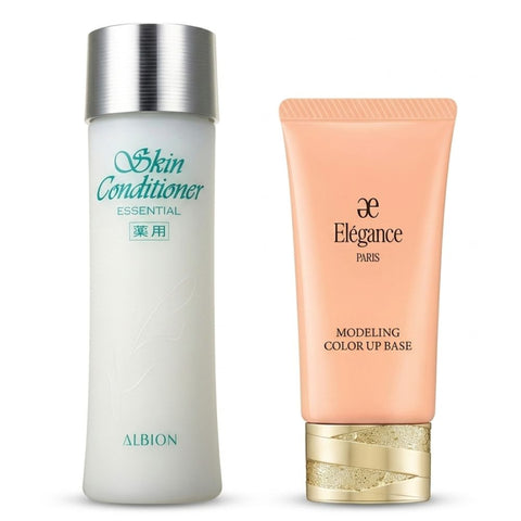 ALBION Glass Skin Prep Duo Set | Skin Conditioner 330ml + Elegance base OR220