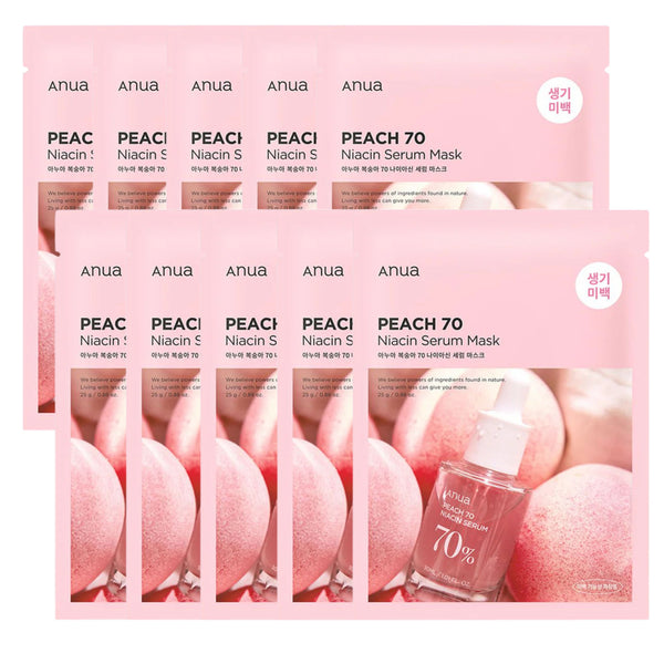 Peach 70 Niacin Serum Mask (25ml*10ea)