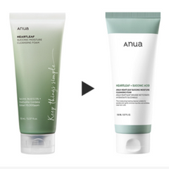 ANUA Heartleaf Succinic Moisture Cleansing Foam 150ml [Renew]- The Cosmetic Store New Zealand