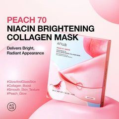 Peach 70 Niacin Brightening Collagen Mask 1ea