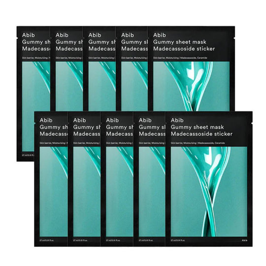 Gummy Sheet Mask Madecassoside Sticker Set 10 Masks
