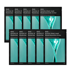 Gummy Sheet Mask Madecassoside Sticker Set 10 Masks