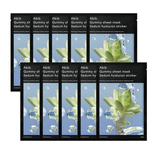 Gummy Sheet Mask Sedum Hyaluron Sticker 10ea