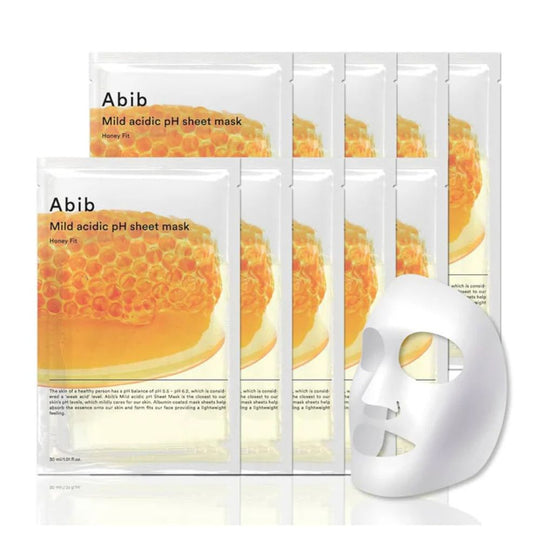 Mild Acidic pH Sheet Mask Honey Fit 10P
