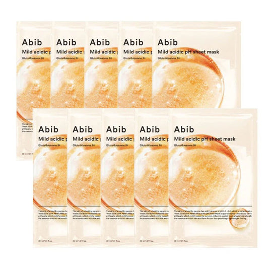 Mild Acidic pH sheet Mask Glutathiosome Fit 10 Masks