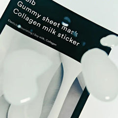 Gummy Sheet Mask Collagen Milk Sticker Set 10 Masks