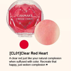 Cream Cheek- CL01 Clear Red Heart 2.2g