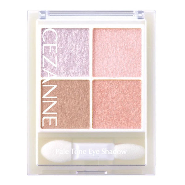 Pale Tone 4-Color Eyeshadow Palette - 02 Sherry Pink Pale Color Light Pink Greige 4.3g