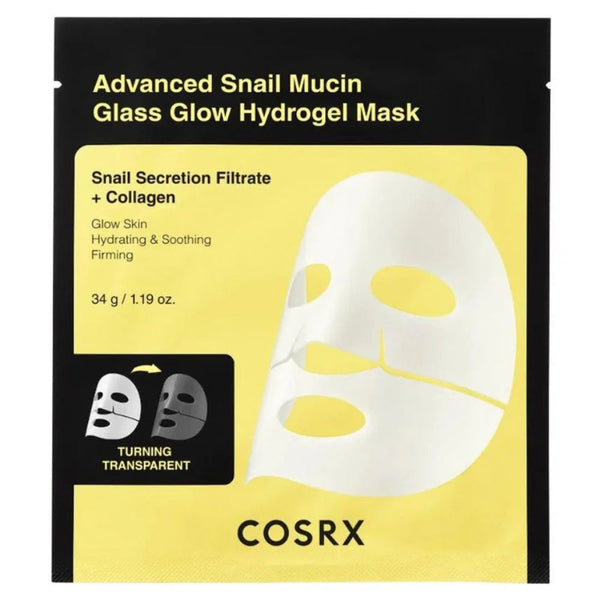 Advanced Snail Mucin Glass Glow Hydrogel Mask Sheet 1 Piece