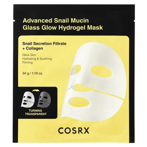 COSRX snail mucin hydrogel mask glass glow sheet mask Korea |THE COSMETIC STORE NZ.