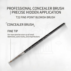 DETAIL CONCEALER BRUSH T22-Precision Under Eye &amp; Fine Line Concealer Brush for Crease &amp; Nasolabial Fold- THE COSMETIC STORE NZ