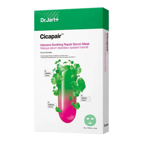 Dr.Jart+ Cicapair Intensive Soothing Repair Serum Mask 25g x 5ea front packaging