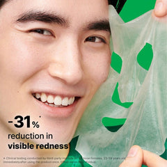 Applying Dr.Jart+ Cicapair Intensive Soothing Mask for redness relief