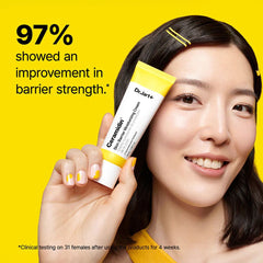 Hydrating cream applied to skin for barrier repair