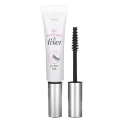 Dr. Mascara fixer mascara with applicator on a white background