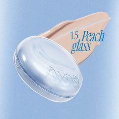 Cushion glass natural - 1.5 peach glass 13g