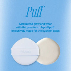 Cushion glass natural - 1.5 peach glass 13g