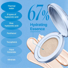 Cushion glass natural - 1.5 peach glass 13g