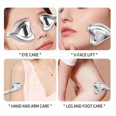 FACIAL ICE ROLLER MASSAGER TOOL 101g-Fish Tail Ice Spoon, Ice Hammer &Ice Ball for Skin Lifting, Depuffing &Cooling Therapy (White Handle)-THE COSMETIC STORE NZ