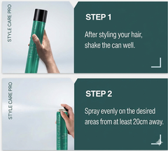 Strong hold Korean hair spray for volume styling and frizz control
