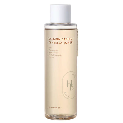 HEVEBLUE Salmon Caring Centella Toner 200ml soothing and hydrating Korean toner