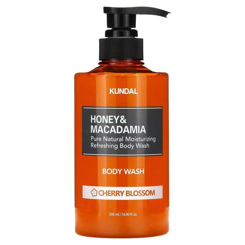 Honey & Macadamia Pure Body Wash - Cherry Blossom 500ml