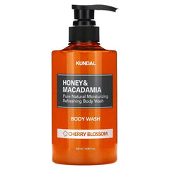 Honey & Macadamia Pure Body Wash - Cherry Blossom 500ml