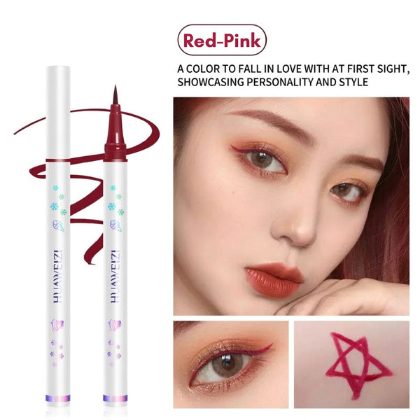 Huawenzi Colorful Lasting Eye Opening Liner -04 Red-Pink