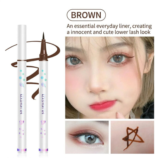 Huawenzi Colorful Lasting Eye Opening Liner-02 Brown