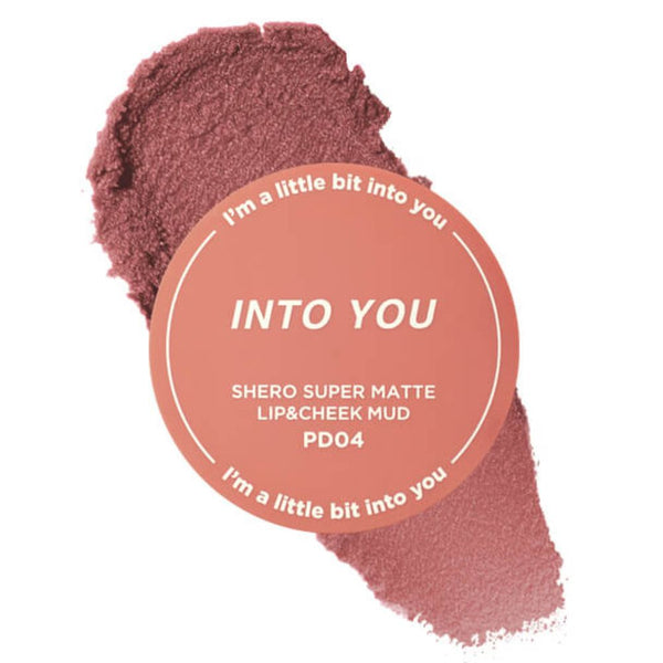 Shero Super Matte Lip&Cheek Mud 5g- PD04 Nude-taupe/ Coral Nude