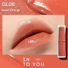 INTO YOU Glowing Lipstick 3g- GL06 In Orange-THE COSMETIC STORE NZ