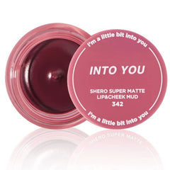INTO YOU Shero Super Matte Lip and Cheek Mud 5g multi-use blurring texture