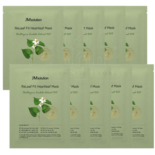 JM Solution Releaf Fit Heartleaf Mask -10 Masks