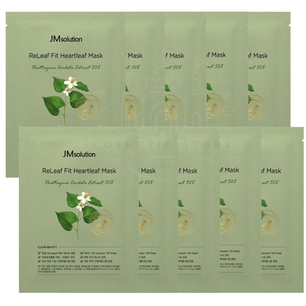 JM Solution Releaf Fit Heartleaf Mask -10 Masks