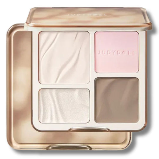 2 IN 1 Highlighter Contour Palette 9g- 04 Blush Shadow Palette