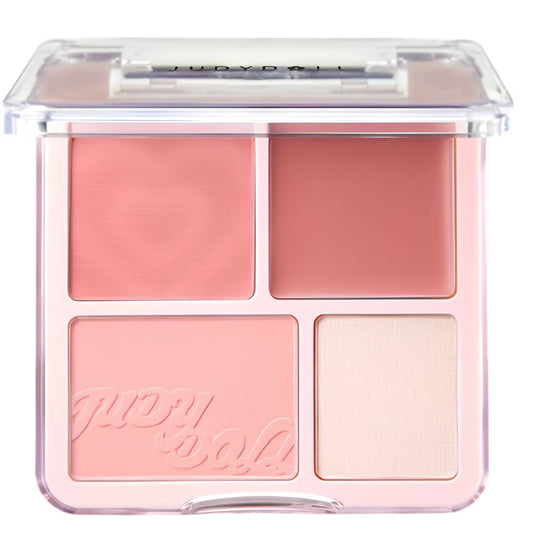 2 in 1 Blush Highlight Palette 9g -02 Fresh Peach[ Cream + Powder Combo]