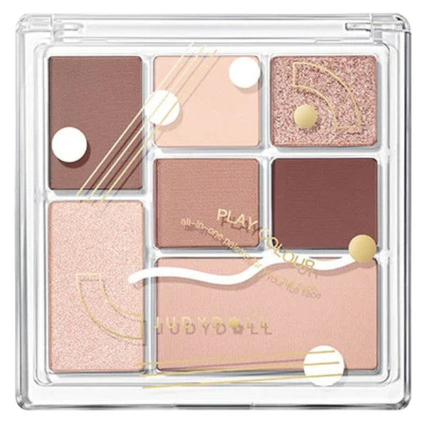 JUDYDOLL Play Color ALL-IN-ONE Eyeshadow Palette 8.5g -17 Sweet Smoked Rose