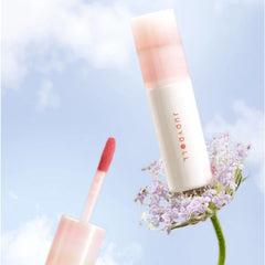 Lipstick with a visible brand name on a blue sky background- JUDYDOLL Lip Mud 3.3g -P04 Apple Peel [Warm Apple Red]-THE COSMETIC STORE NZ